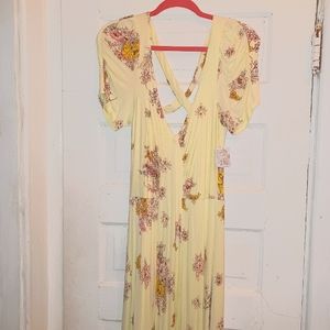 Free People Floral maxi dress NWT